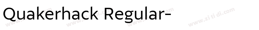 Quakerhack Regular字体转换